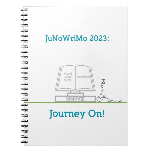 Caderno Espiral Notebook JuNoWriMo 2023 (Frente)