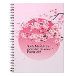 Caderno Espiral Notebook JW 2025 Year Text Apple Blossom