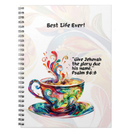 Caderno Espiral Notebook JW "Best Life Ever" e texto de 2025 anos