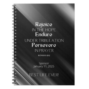 Caderno Espiral Notebook JW Personalizado Baptism Keepsakt