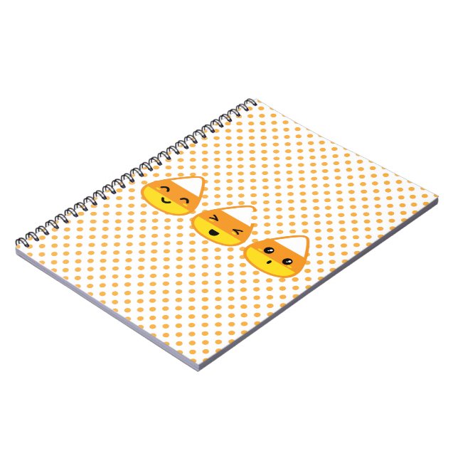Caderno Espiral Notebook Kawaii Candy Corn (Left Side)