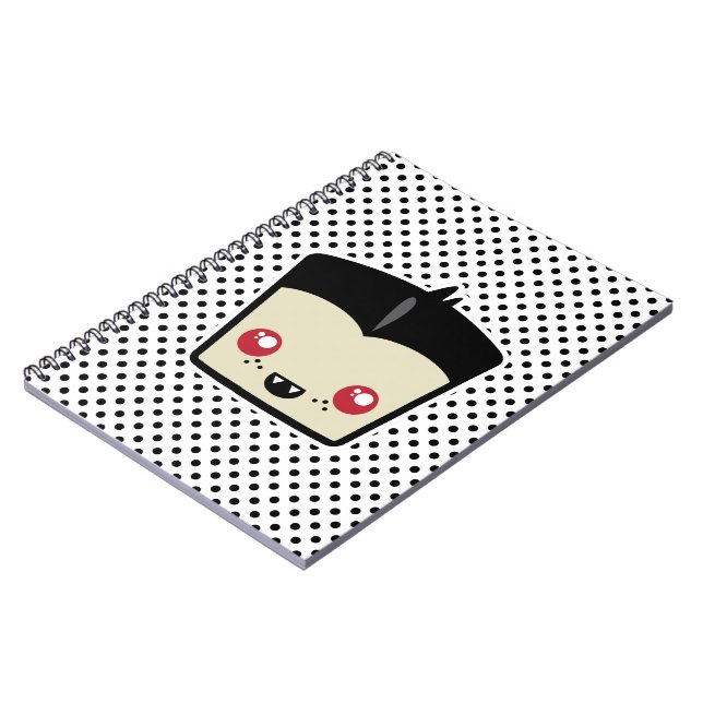 Caderno Espiral Notebook Kawaii Dracula (Left Side)