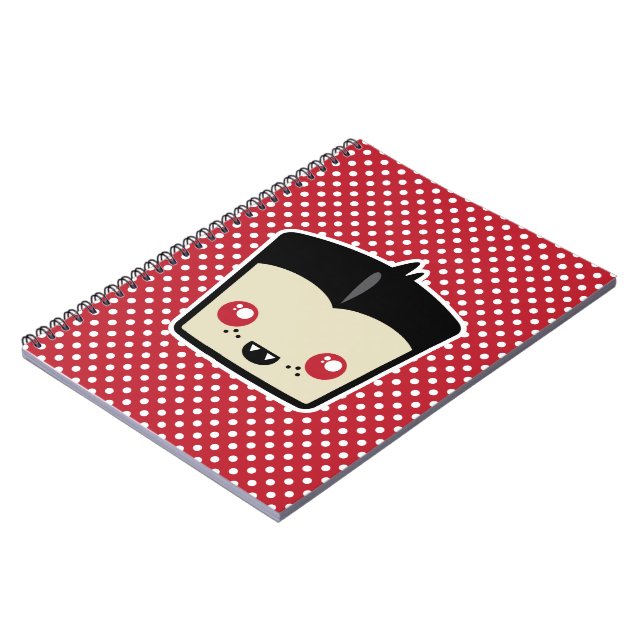 Caderno Espiral Notebook Kawaii Dracula (Left Side)