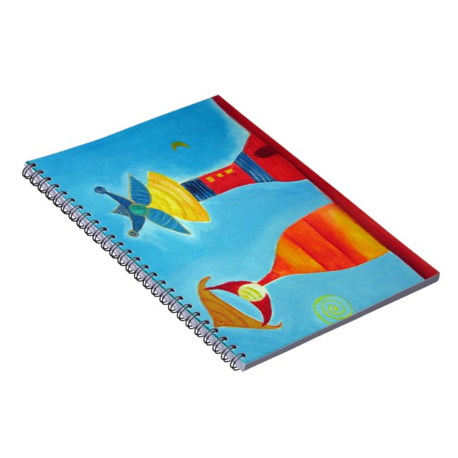 Caderno Espiral Notebook King Queen Abstrato Art (Lado Direito)