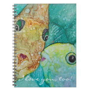 Caderno Espiral Notebook "Kissy Fishy Personalize
