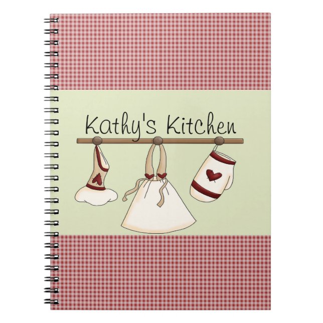 Caderno Espiral Notebook Kitchen Hearts (Frente)