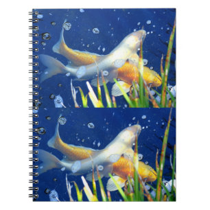 Caderno Espiral notebook koi carp japonês