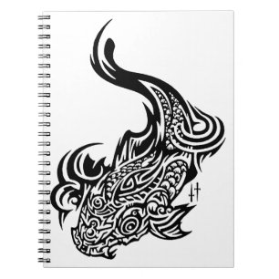 Caderno Espiral Notebook Koi Photo (80 Páginas B&W)