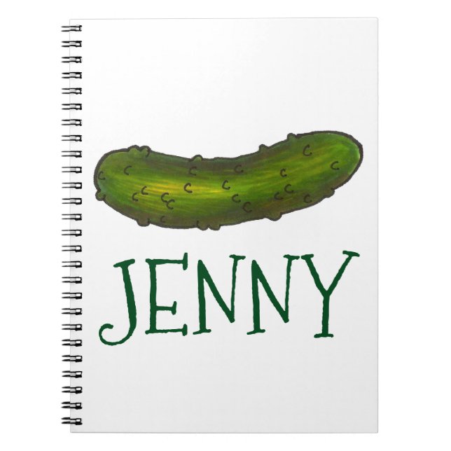 Caderno Espiral Notebook Kosher Dill Personalizado (Frente)
