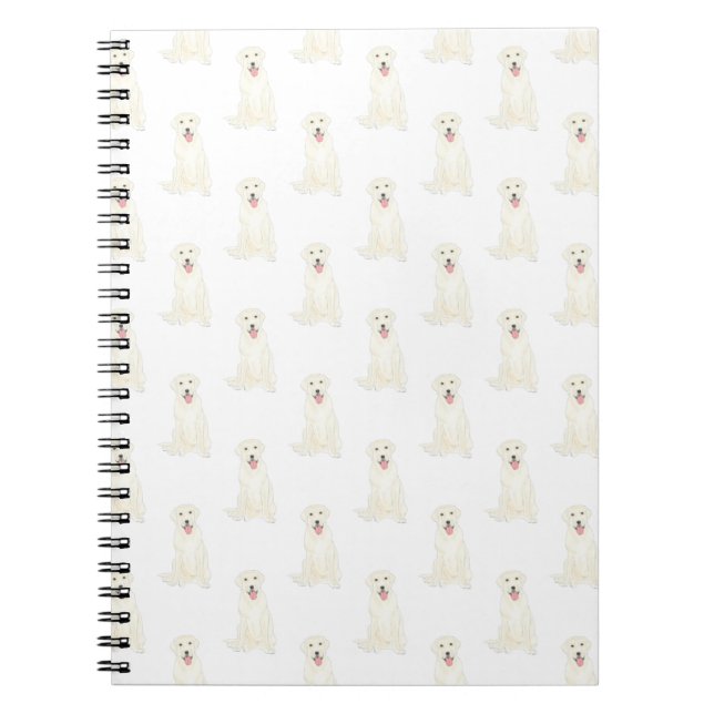 Caderno Espiral Notebook Labrador (Branco) (Frente)