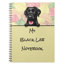 Caderno Espiral notebook Labrador Preto e Bonito de Pequim