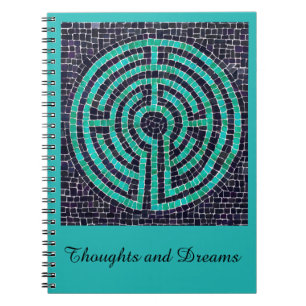 Caderno Espiral Notebook LABYRINTH III 6.5x8.75 + Turquesa de Text