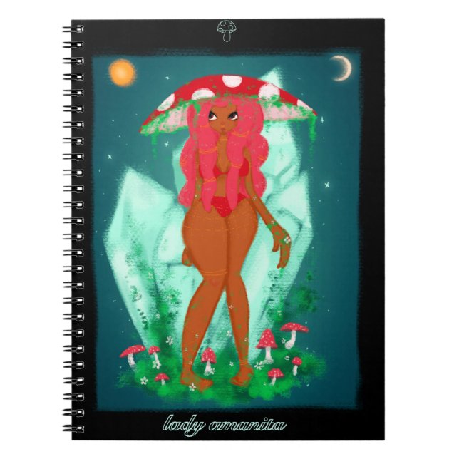 Caderno Espiral Notebook Lady Amanita (Frente)