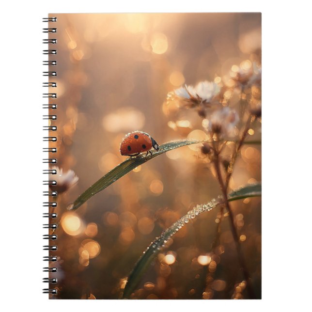 Caderno Espiral Notebook Ladybug Ouro Dawn (Frente)