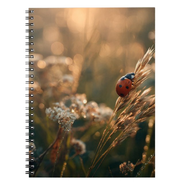 Caderno Espiral Notebook Ladybug Ouro Meadow (Frente)