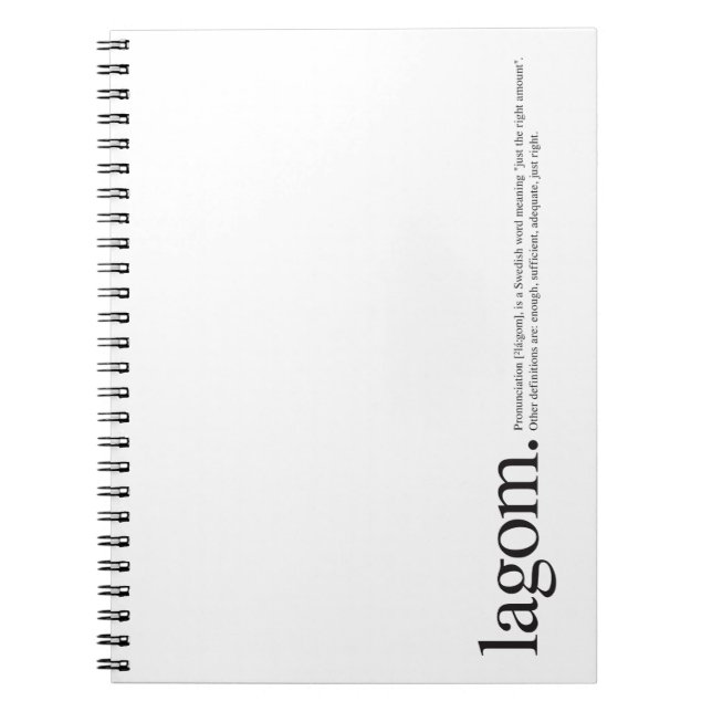 Caderno Espiral Notebook Lagom Wiki (Frente)