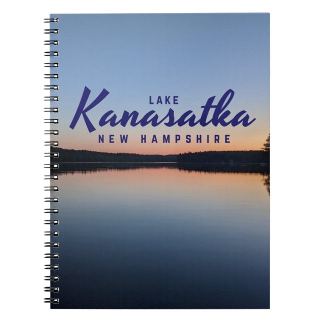 Caderno Espiral Notebook Lake Kanasatka (Frente)
