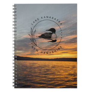 Caderno Espiral Notebook Lake Kanasatka Loon