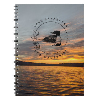 Caderno Espiral Notebook Lake Kanasatka Loon