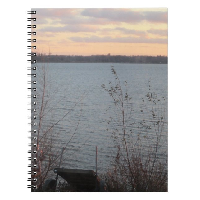 Caderno Espiral Notebook Lake Shore Sunset (Frente)