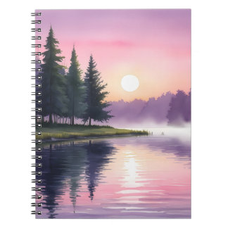 Caderno Espiral Notebook Lakeside Morning Mist