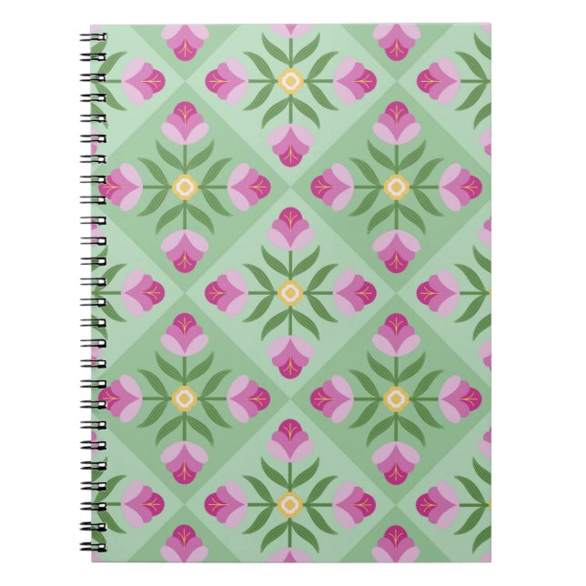 Caderno Espiral Notebook Lavanda e Mint (Frente)