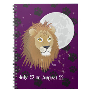 Caderno Espiral Notebook Leo de 23 de julho a 22 de agosto