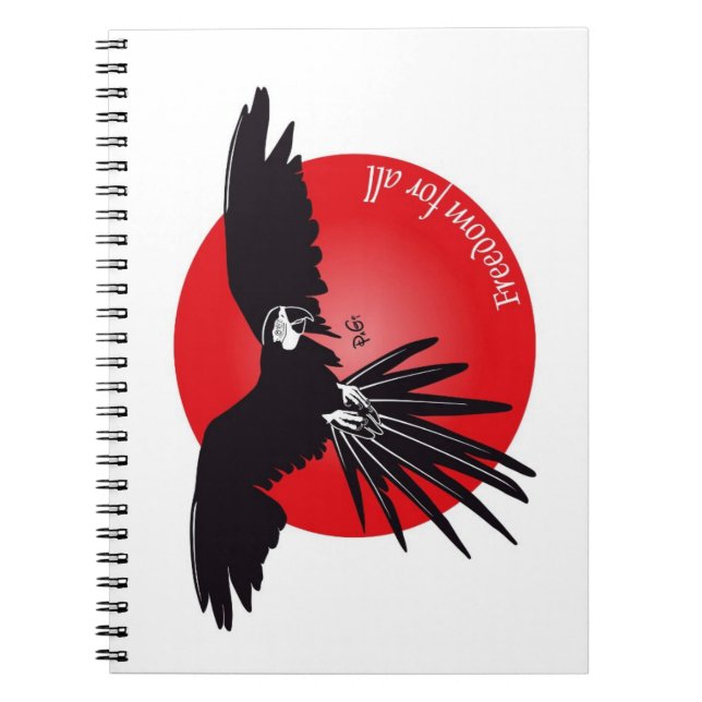 Caderno Espiral Notebook Liberdade (Frente)
