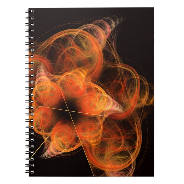 Caderno Espiral Notebook Lightworks Abstrato Art (Frente)