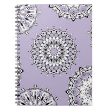 Notebook Lilac Mandalas 1 Espiral