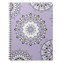 Caderno Espiral Notebook Lilac Mandalas 3 Espiral