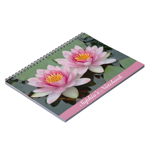 Caderno Espiral Notebook Liloso Flutuante Rosa (Left Side)