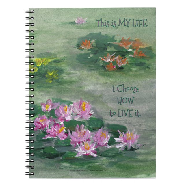 Caderno Espiral * Notebook 'LiLy Pond' (Frente)