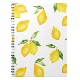 Caderno Espiral Notebook limão amarelo