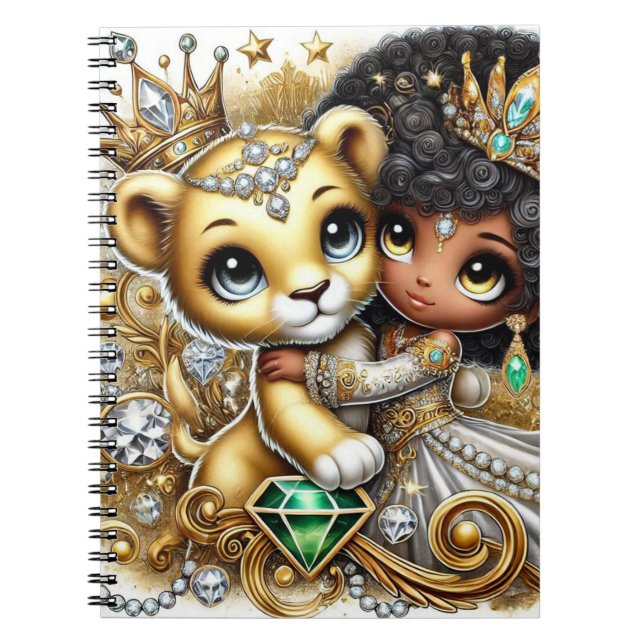 Caderno Espiral Notebook Lion Cub & Princess (Frente)