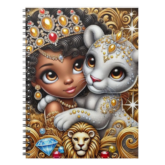 Caderno Espiral Notebook Lion Cub & Princess 2 (Frente)