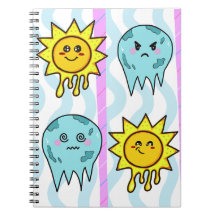 Notebook Liquido Sunshine & Frozen Moons Kawaii