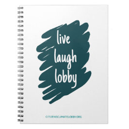 Caderno Espiral Notebook Live Laugh Lobby