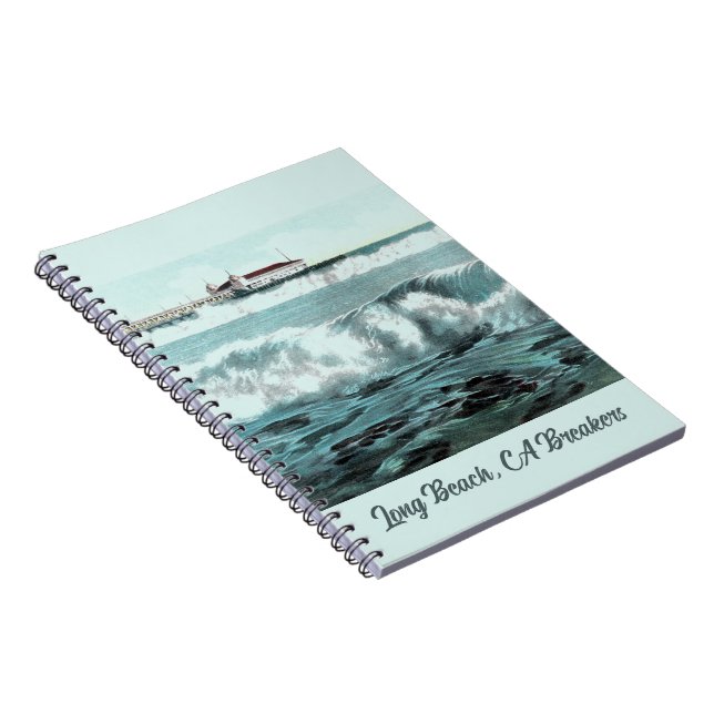 Caderno Espiral Notebook Long Beach Waves (Lado Direito)