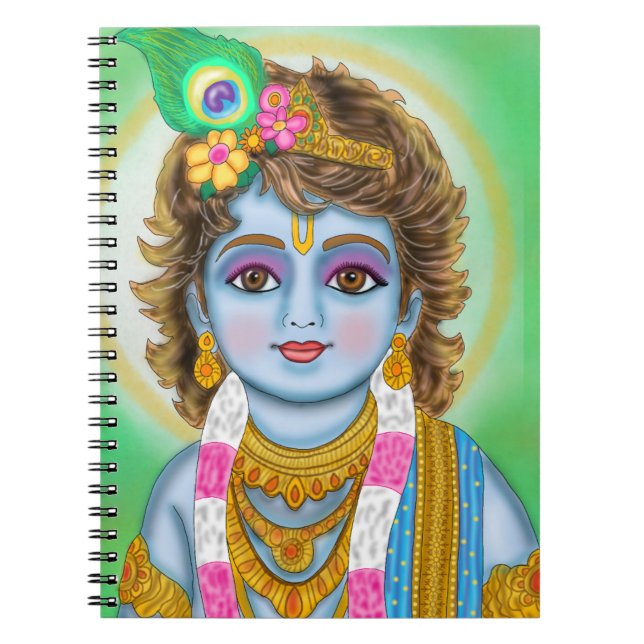 Caderno Espiral Notebook Lord Child Krishna (Frente)