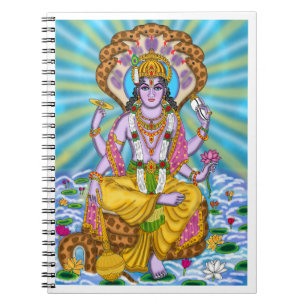 Caderno Espiral Notebook Lord Vishnu
