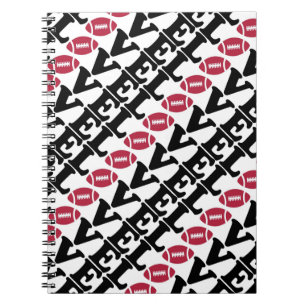 Caderno Espiral Notebook/Love Football