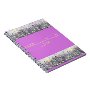 Caderno Espiral Notebook "Love You"