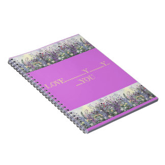 Caderno Espiral Notebook "Love You"
