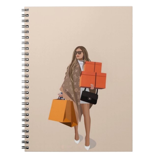 Caderno Espiral Notebook LV Girl (Frente)