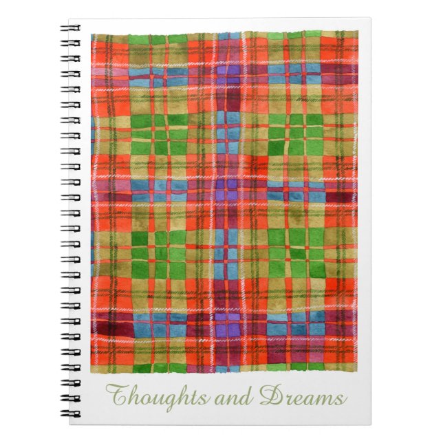 Caderno Espiral Notebook MAC RAE TARTAN 6.5x8.75 (Frente)