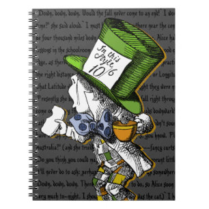 Caderno Espiral Notebook Mad Hatter