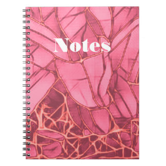 Caderno Espiral Notebook magenta floral