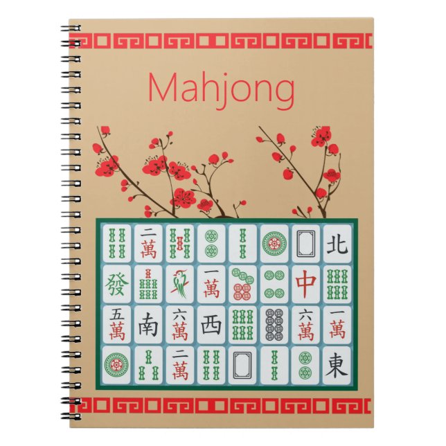Caderno Espiral Notebook Mahjong Spiral (Frente)