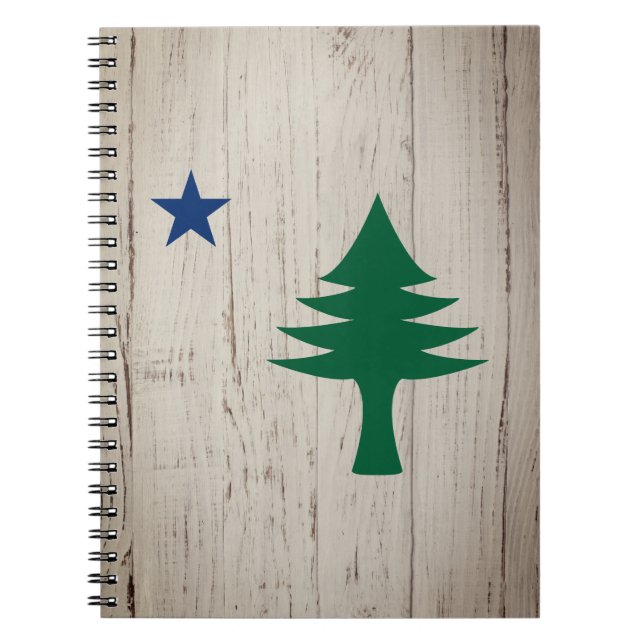 Caderno Espiral Notebook Maine Flag 1901 (Frente)
